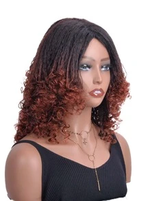 Pelucas Cortas Con Yaki De 16 Pulgadas De Largo, Peluca Afro Rizada Sintética Resistente Al Calor, Peluca De Pelo Rizado Afro Con Parte Media Natural Y Suave Y Esponjosa Para Uso Diario (t350) - Multicolor - Ver 4