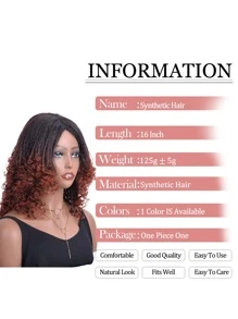 Pelucas Cortas Con Yaki De 16 Pulgadas De Largo, Peluca Afro Rizada Sintética Resistente Al Calor, Peluca De Pelo Rizado Afro Con Parte Media Natural Y Suave Y Esponjosa Para Uso Diario (t350) - Multicolor - Ver 5