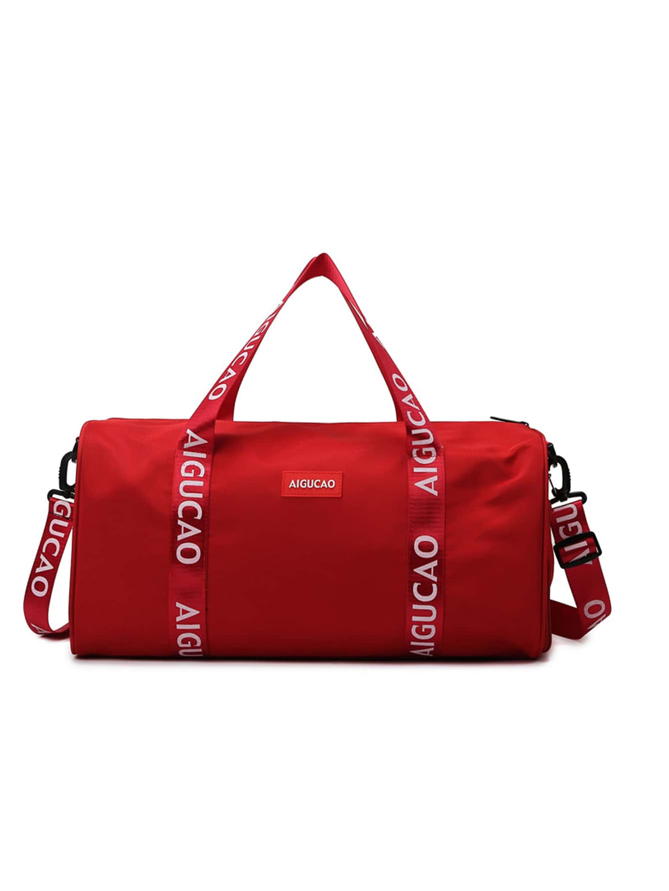 Bolsa de entrenamiento con estampado de letra - Rojo - Ver 1