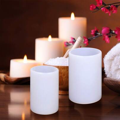 1 件蜡烛形 DIY 硅胶模具