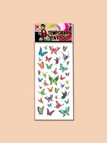 3張蝴蝶樣式紋身貼紙 - 彩色 - 查看 3