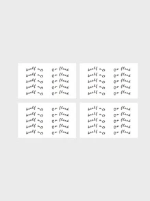 4 miếng dán hình xăm bút kẻ mắt - Nhiều màu - Xem 1