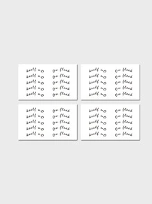 4 miếng dán hình xăm bút kẻ mắt - Nhiều màu - Xem 3