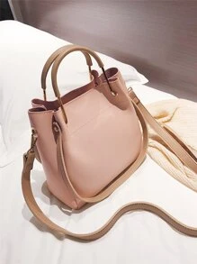 Minimalist Square Bag - Pink - View 1