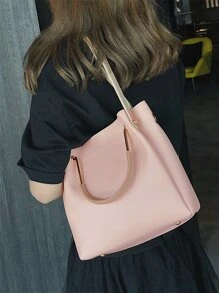 Minimalist Square Bag - Pink - View 5