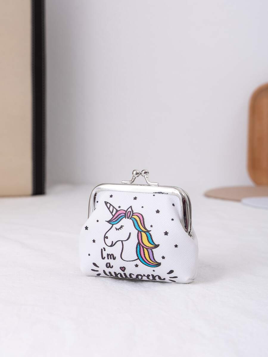 Girls Unicorn Graphic Coin Purse - Multicolor - View 1