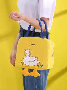 1 pieza Bolsa térmica de pato de dibujos animados - Amarillo - Ver 1