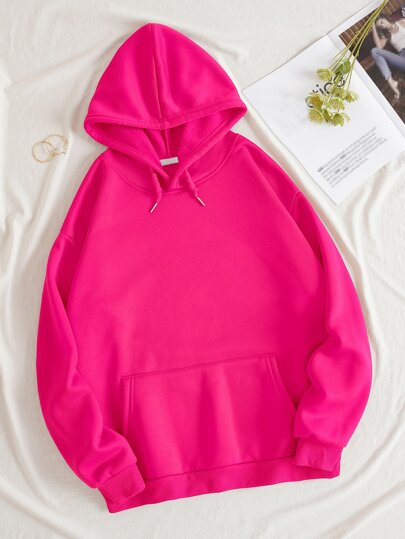 Capucha con estampado de letra & escultura con forro térmico con cordón