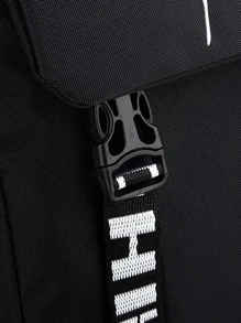 Music Villain Pattern Backpack Large Capacity School Bag School Bag Casual Backpack Strap Random - Black - View 4