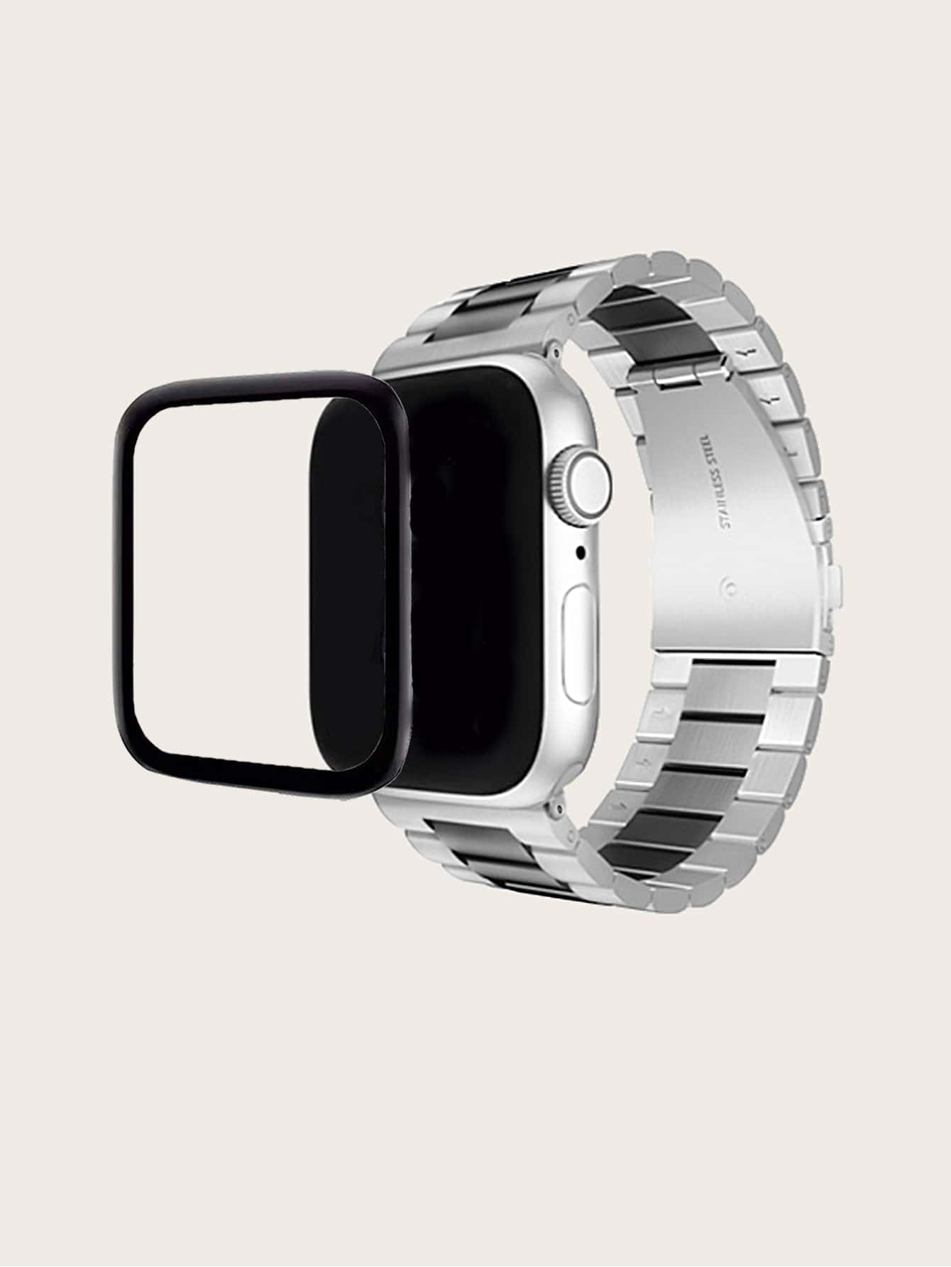 極簡風格錶帶和屏幕保護膜適用於Apple Watch - 彩色 - 查看 1