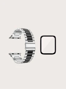 極簡風格錶帶和屏幕保護膜適用於Apple Watch - 彩色 - 查看 4