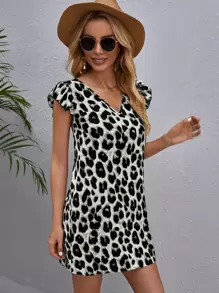 SHEIN Clasi Đầm Xù In hoa Báo Giải trí - Nhiều màu - Xem 1