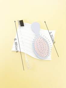 2pcs Cushion Massage Hair Brush Set - Multicolor - View 3