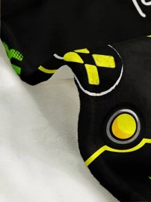 Soft Comfortable Flannel Gamepad Blanket, Throw Blanket, Warm Cozy Gaming Winter Bedding For Couch Bed - Multicolor - View 3