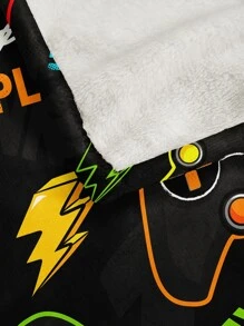 Soft Comfortable Flannel Gamepad Blanket, Throw Blanket, Warm Cozy Gaming Winter Bedding For Couch Bed - Multicolor - View 5