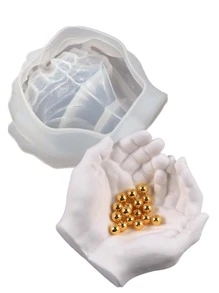 1pc Hand Design DIY Silicone Mold - White - View 1