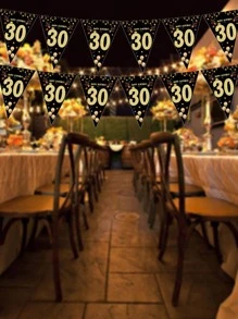 15pcs Birthday Party Decorative Pull Flag - Multicolor - View 2