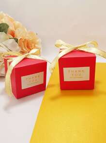 10pcs Slogan Graphic Gift Box - Multicolor - View 1