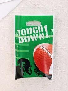 10pcs Rugby Pattern Gift Bag - Multicolor - View 1