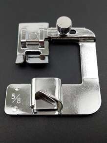 1pc Iron Alloy Sewing Machine Presser Foot - Silver - View 1
