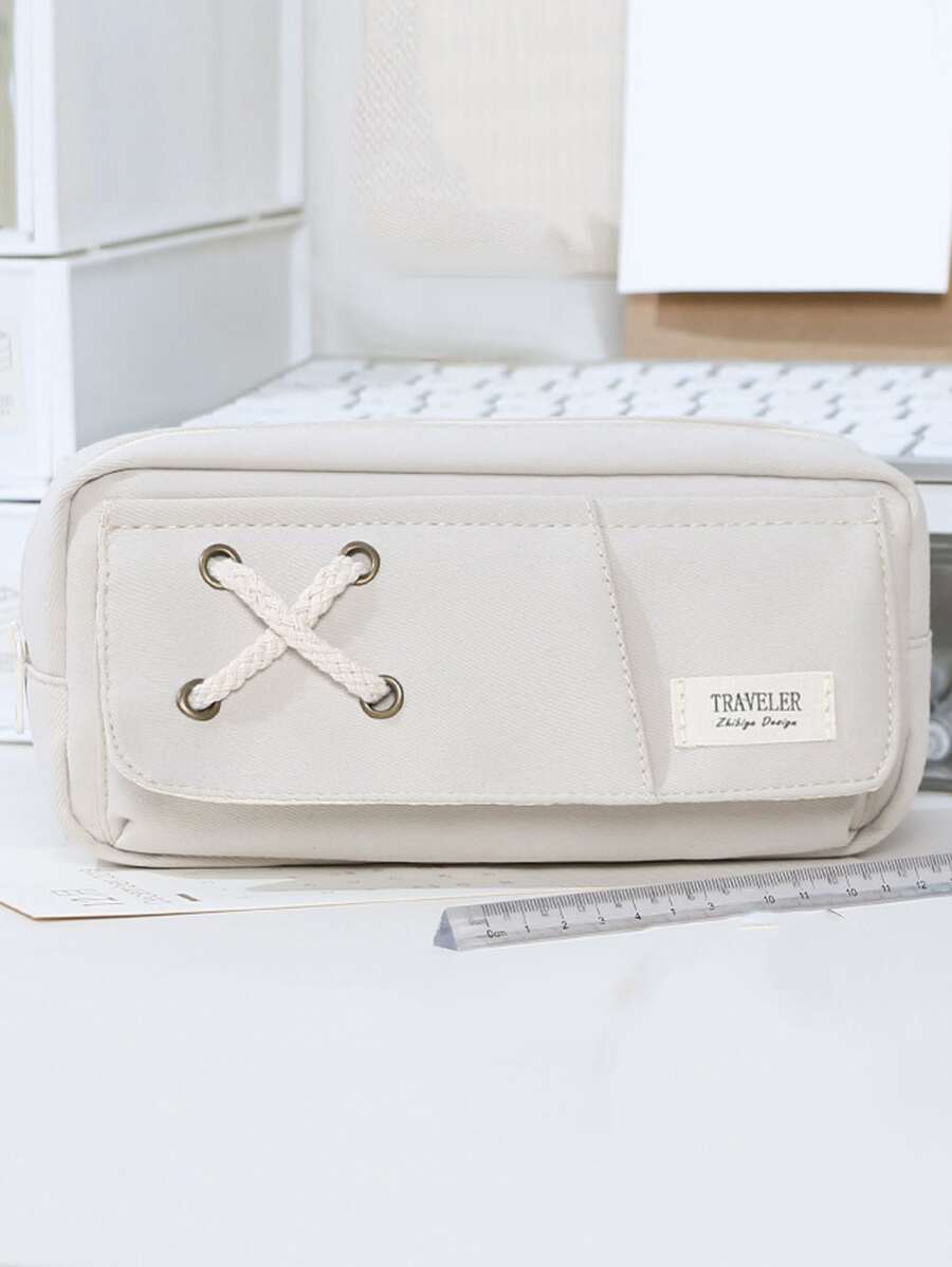 1入組多層筆袋 - 白色 - 查看 1