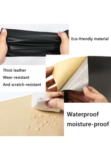 1pc DIY Leather - Chocolate Brown - View 5