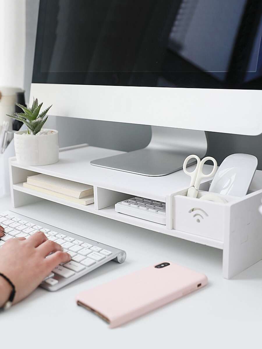 Giá đỡ bút đa năng 1 cái - trắng - Xem 1