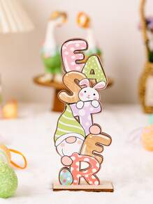 1 Thỏ Phục Sinh & Trứng Thiết Kế Trang Trí Ngẫu Nhiên Thủ Công - Nhiều màu - Xem 5