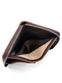 Hombres Monedero pequeño con estampado de letra