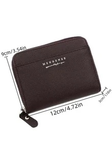 Hombres Monedero pequeño con estampado de letra