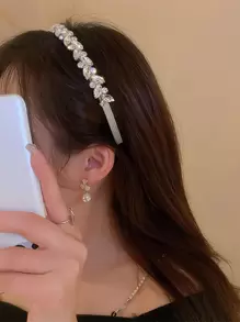 Băng đô trang trí bằng kim cương giả Royal - Bạc - Xem 1