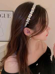 Băng đô trang trí bằng kim cương giả Royal - Bạc - Xem 4