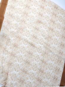 Pañuelo con patrón floral con diseño de fleco - Multicolor - Ver 4