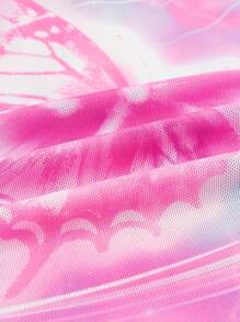 SHEIN ICON Áo nữ Xù nhỏ cắt Cà vạt nhuộm Loại bướm Gợi cảm - Nhiều màu - Xem 4