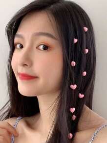 2入組愛心裝飾髮夾