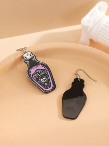 2入組瓶子吊式耳環 - 彩色 - 查看 4