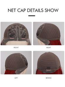 13*6*1 T-Part Lace Long Straight Synthetic Wig - Multicolor - View 7