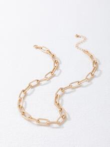 imoli 極簡風格鏈條樣式項鍊 - 金黃色 - 查看 4