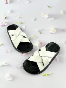 Chicas Chanclas con diseño trenzado - Blanco - Ver 3
