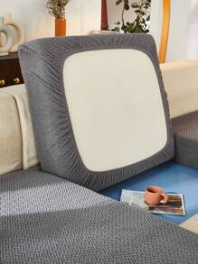 1 Đa Năng Sofa Đệm Co Giãn Màu Đơn Giản Ghế Đệm Bọc - Màu xám đen - Xem 1