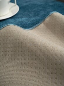 1 件加厚雪尼尔纯色沙发垫，简约风格宠物防脏防滑沙发巾，四季防猫抓沙发保护套可用于客厅 L 型组合沙发和 1/2/3/4 人座沙发（作为 出售） - 藍色 - 查看 8