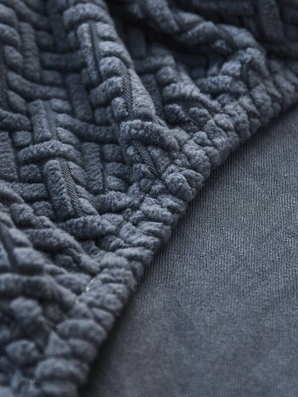 1pc Jacquard Navy Blue Sofa Seat Cover, Fabric Stretch Sofa Seat Cushion Cover For Home SHEIN USA