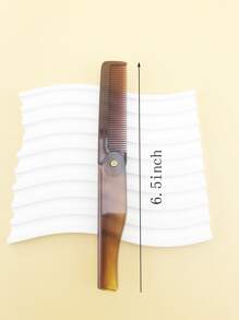 1pc Foldable Hair Comb - Brown - View 3