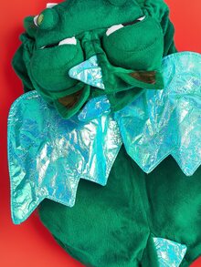 1pc Dinosaur Design Pet Costume Halloween Halloween Costumes - Green - View 4