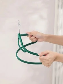 10pcs Solid Color Clothes Hanger - Grey - View 3