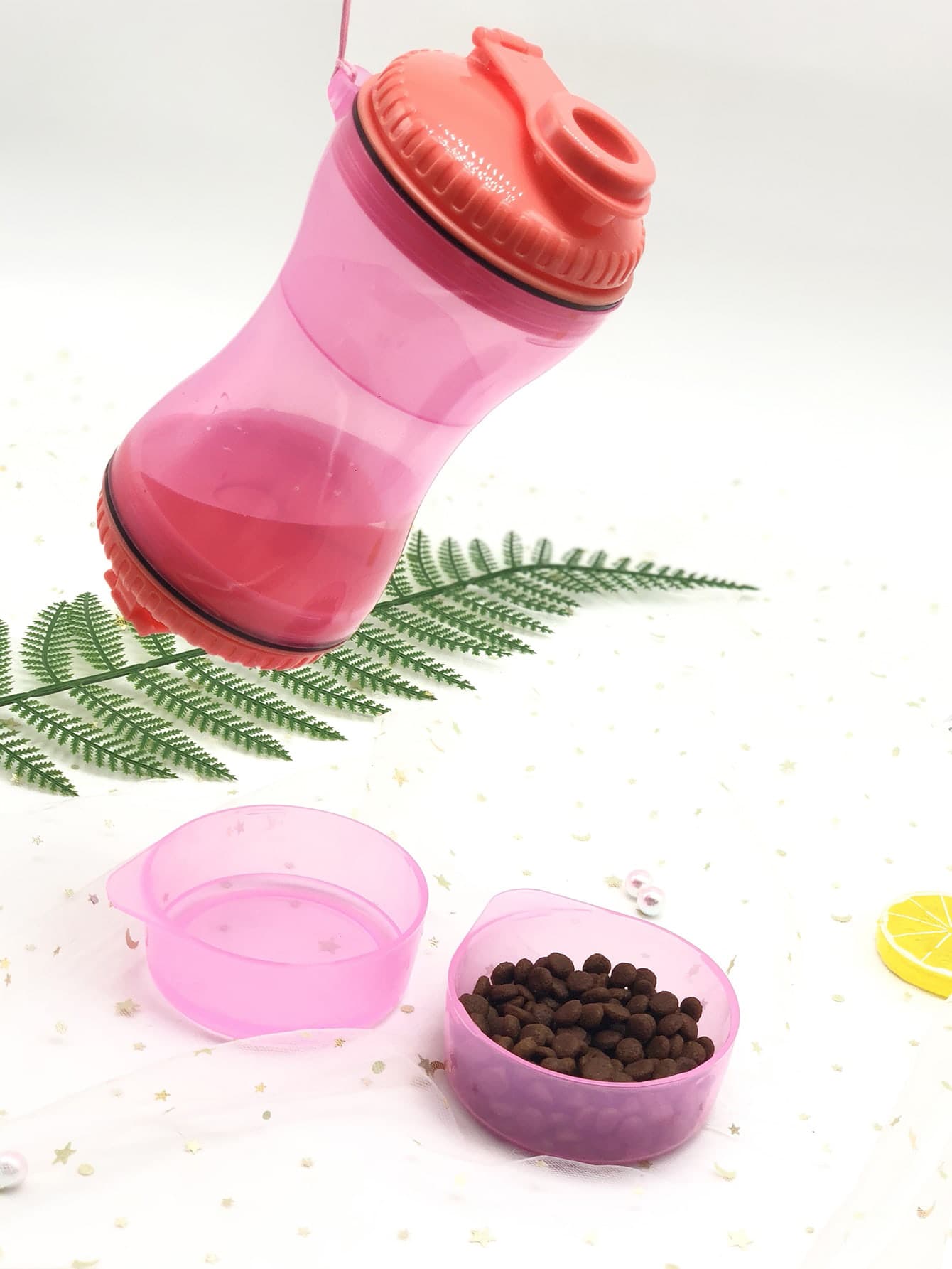 1入組便攜多功能寵物旅行分裝瓶 - 粉色 - 查看 1