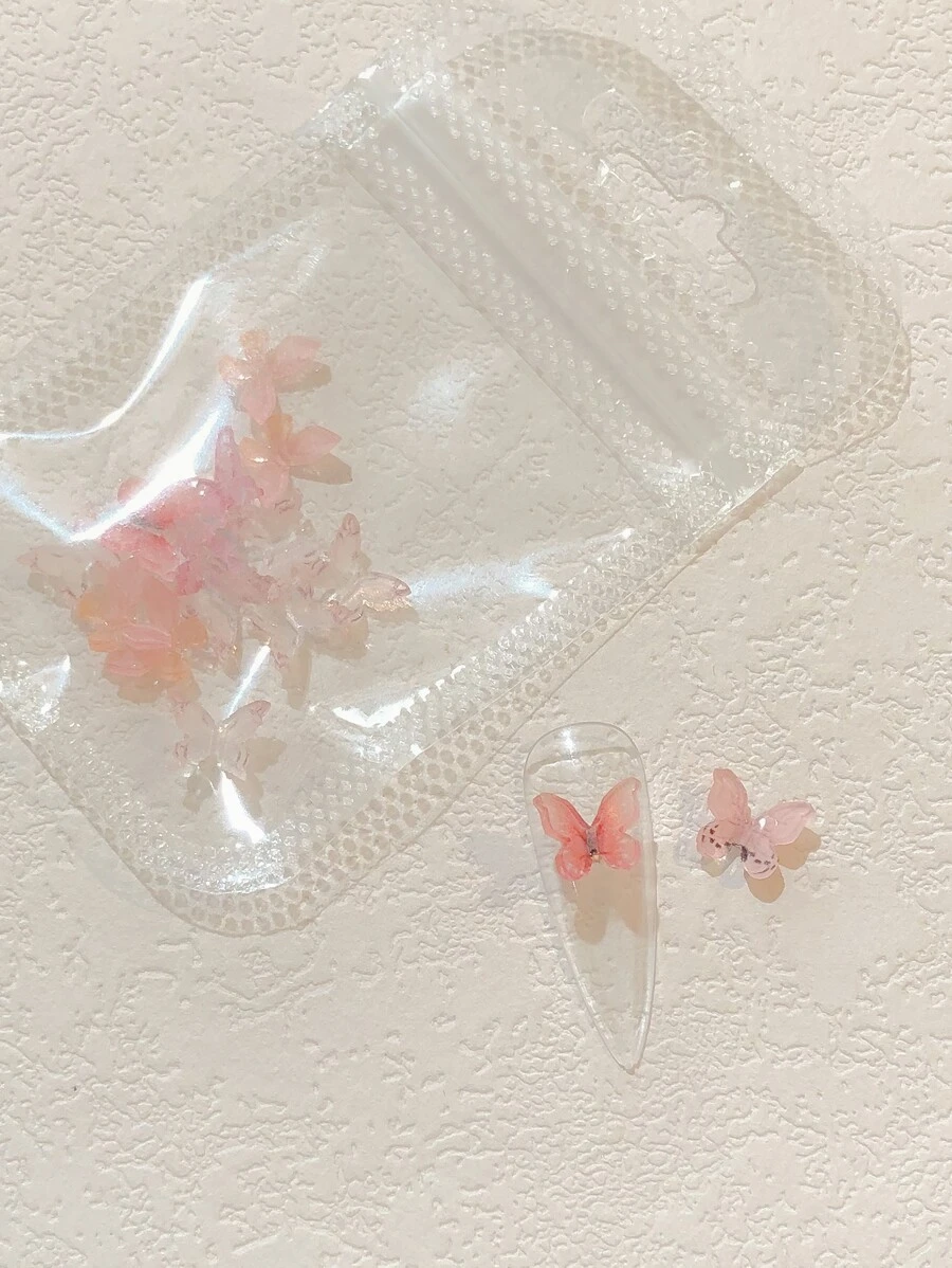 20入組蝴蝶結設計指甲藝術裝飾，DIY指甲寶石，美甲用品 - 彩色 - 查看 1