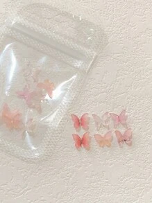 20入組蝴蝶結設計指甲藝術裝飾，DIY指甲寶石，美甲用品 - 彩色 - 查看 2