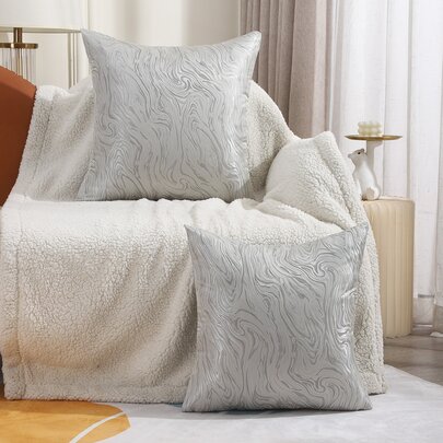 1pc Jacquard Cushion Cover Without Filler