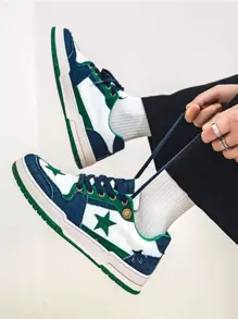 Men Star Pattern Lace-up Front Skate shoes - Green - View 5